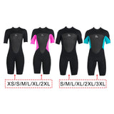 Maxbell Adults Wetsuit Scuba Diving Suit Short Sleeve for Canoeing Dive Surfing Women XS Black