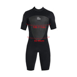 Maxbell Adults Wetsuit Scuba Diving Suit Short Sleeve for Canoeing Dive Surfing Men Black XL