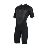 Maxbell Adults Wetsuit Scuba Diving Suit Short Sleeve for Canoeing Dive Surfing Men Black XXXL