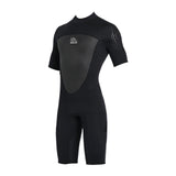 Maxbell Adults Wetsuit Scuba Diving Suit Short Sleeve for Canoeing Dive Surfing Men Black XXXL