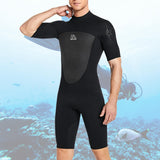 Maxbell Adults Wetsuit Scuba Diving Suit Short Sleeve for Canoeing Dive Surfing Men Black XXXL