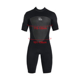 Maxbell Adults Wetsuit Scuba Diving Suit Short Sleeve for Canoeing Dive Surfing Men Black XXXL