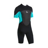 Maxbell Adults Wetsuit Scuba Diving Suit Short Sleeve for Canoeing Dive Surfing Men Green XXL