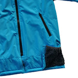 Maxbell Hooded Kids Changing Robe Jacket Suit Outwear Warm Rain Coat Surf Swim Parka Blue Gray