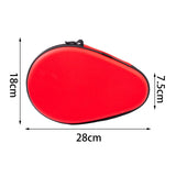 Maxbell Multifunction Table Tennis Racket Case Reusable Durable for Outdoor Training Red