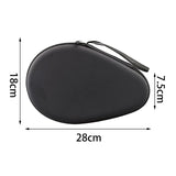 Maxbell Multifunction Table Tennis Racket Case Reusable Durable for Outdoor Training Black