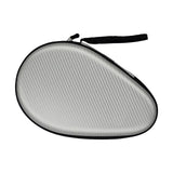 Maxbell Table Tennis Racket Bag EVA Wear Resistant Sturdy for Outdoor Training silver