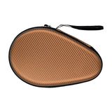 Maxbell Table Tennis Racket Bag EVA Wear Resistant Sturdy for Outdoor Training Khaki