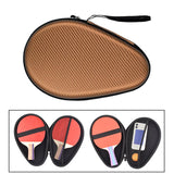 Maxbell Table Tennis Racket Bag EVA Wear Resistant Sturdy for Outdoor Training Khaki