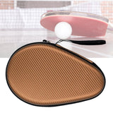 Maxbell Table Tennis Racket Bag EVA Wear Resistant Sturdy for Outdoor Training Khaki