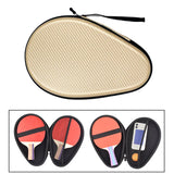 Maxbell Table Tennis Racket Bag EVA Wear Resistant Sturdy for Outdoor Training Golden