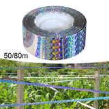 Maxbell Bird Scare Tape Ribbon Reflective Keep Birds Away for Goose Pigeon 50m