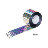 Maxbell Bird Scare Tape Stop Birds from Hitting Windows for Garden Outdoor 4.8cmx80m