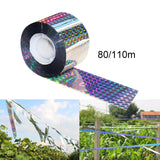 Maxbell Bird Scare Tape Stop Birds from Hitting Windows for Garden Outdoor 4.8cmx80m