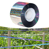 Maxbell Bird Scare Tape Stop Birds from Hitting Windows for Garden Outdoor 4.8cmx80m