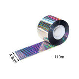 Maxbell Bird Scare Tape Stop Birds from Hitting Windows for Garden Outdoor 4.8cmx110m