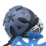 Maxbell Breathable Helmet Pad Reusable Flexible Helmets Padding for Electric Vehicle Black
