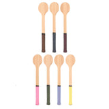 Maxbell Wooden Tennis Pointer Spoon Wooden Spoon 55x12cm for Training Beginner black orange