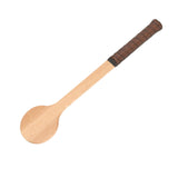 Maxbell Wooden Tennis Pointer Spoon Wooden Spoon 55x12cm for Training Beginner black orange