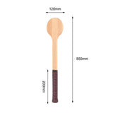 Maxbell Wooden Tennis Pointer Spoon Wooden Spoon 55x12cm for Training Beginner black pink