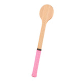 Maxbell Wooden Tennis Pointer Spoon Wooden Spoon 55x12cm for Training Beginner pink