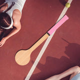 Maxbell Wooden Tennis Pointer Spoon Wooden Spoon 55x12cm for Training Beginner pink