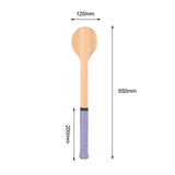 Maxbell Wooden Tennis Pointer Spoon Wooden Spoon 55x12cm for Training Beginner blue