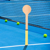 Maxbell Wooden Tennis Pointer Spoon Wooden Spoon 55x12cm for Training Beginner yellow