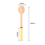 Maxbell Wooden Tennis Pointer Spoon Wooden Spoon 55x12cm for Training Beginner yellow