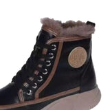 Maxbell Womens Snow Boots Short Boots Comfortable Ankle Booties Fashion Winter Black and 40