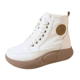 Maxbell Womens Snow Boots Short Boots Comfortable Ankle Booties Fashion Winter Beige 35