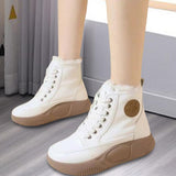 Maxbell Womens Snow Boots Short Boots Comfortable Ankle Booties Fashion Winter Beige 35