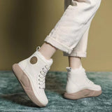 Maxbell Womens Snow Boots Short Boots Comfortable Ankle Booties Fashion Winter Beige 36