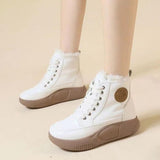 Maxbell Womens Snow Boots Short Boots Comfortable Ankle Booties Fashion Winter Beige 36