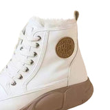Maxbell Womens Snow Boots Short Boots Comfortable Ankle Booties Fashion Winter Beige 39