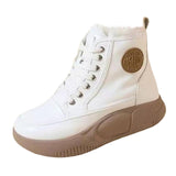 Maxbell Womens Snow Boots Short Boots Comfortable Ankle Booties Fashion Winter Beige 39