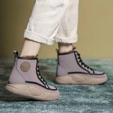 Maxbell Womens Snow Boots Short Boots Comfortable Ankle Booties Fashion Winter Violet 35