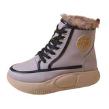 Maxbell Womens Snow Boots Short Boots Comfortable Ankle Booties Fashion Winter Violet 39