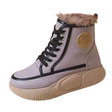 Maxbell Womens Snow Boots Short Boots Comfortable Ankle Booties Fashion Winter Violet 40