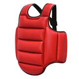 Maxbell Karate Chest Guard Sanda Women Men Kids Kickboxing Taekwondo Protector Vest Red Blue XS