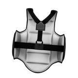 Maxbell Karate Chest Guard Sanda Women Men Kids Kickboxing Taekwondo Protector Vest Black XS