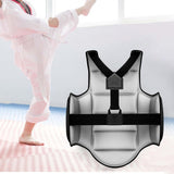 Maxbell Karate Chest Guard Sanda Women Men Kids Kickboxing Taekwondo Protector Vest Black S