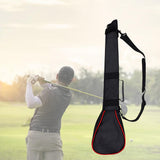 Maxbell Golf Carry Bag Foldable Golf Club Bag Convenient Collapsible Black Color