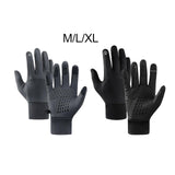 Maxbell Men Winter Touch Screen Comfortable Full Finger for Biking Outdoor Black Medium