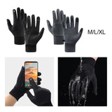 Maxbell Men Winter Touch Screen Comfortable Full Finger for Biking Outdoor Black Medium