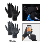 Maxbell Men Winter Touch Screen Comfortable Full Finger for Biking Outdoor Black Medium