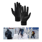 Maxbell Men Winter Touch Screen Comfortable Full Finger for Biking Outdoor Black Medium