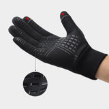 Maxbell Men Winter Touch Screen Comfortable Full Finger for Biking Outdoor Black Large