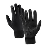 Maxbell Men Winter Touch Screen Comfortable Full Finger for Biking Outdoor Black Large