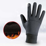 Maxbell Men Winter Touch Screen Comfortable Full Finger for Biking Outdoor Gray Medium